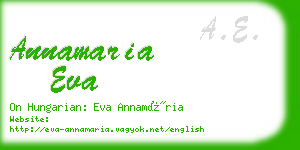 annamaria eva business card